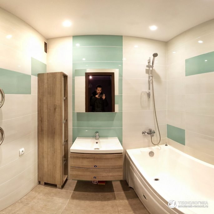 Фото Ремонт ванной и туалета «под ключ» в новостройке