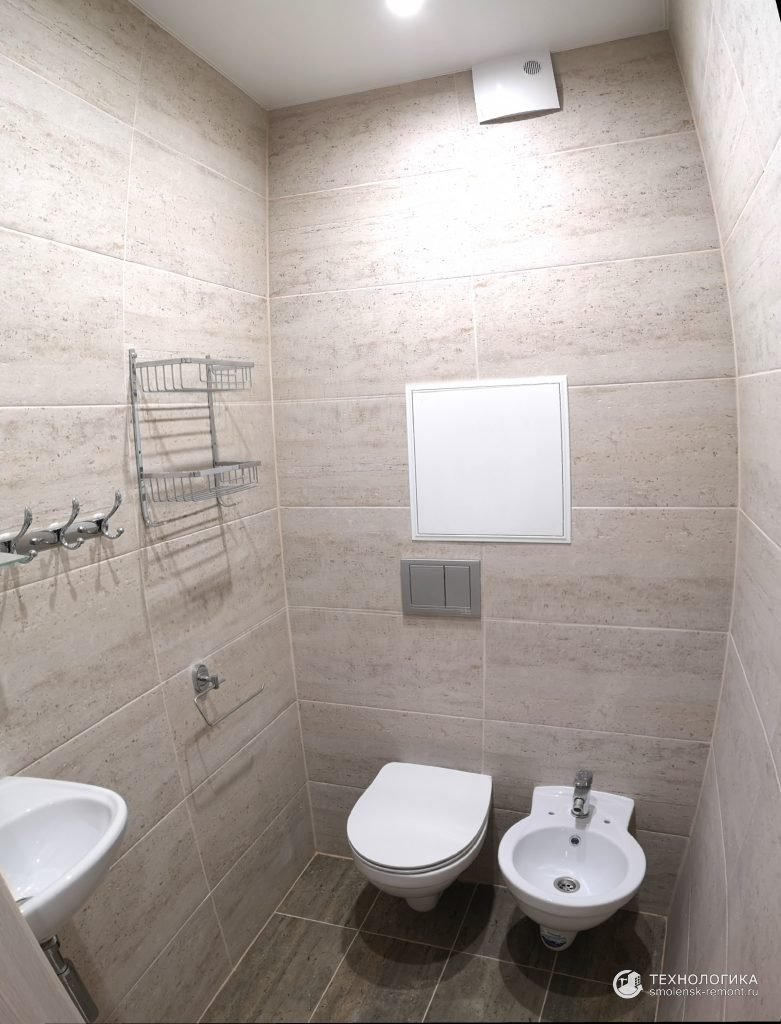 Ремонт квартиры «под ключ» в пастельных тонах, сан.узел