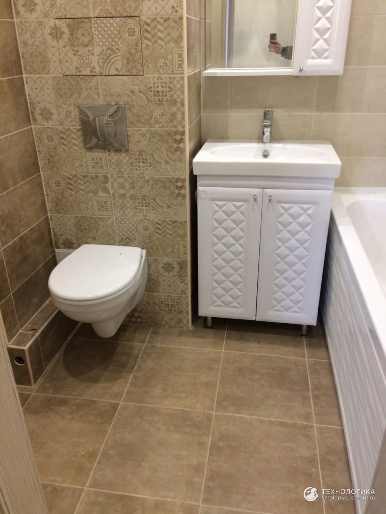 Ремонт совмещённого санузла «под ключ», Санузел под ключ