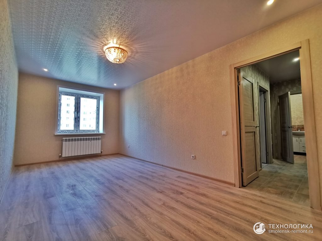 Бюджетный ремонт «под ключ», ремонт гостинной