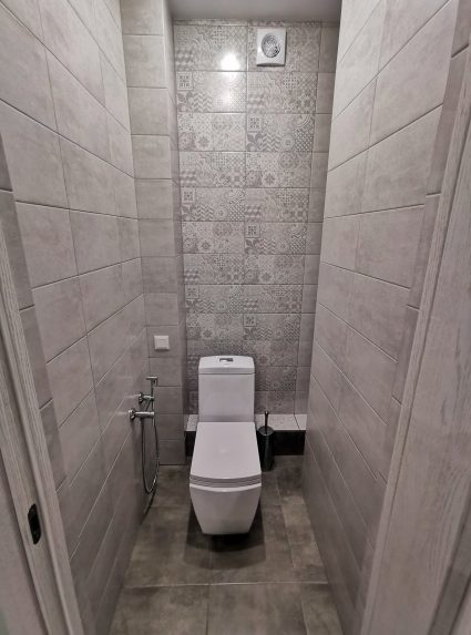 Ремонт туалета в трёхкомнатной квартире