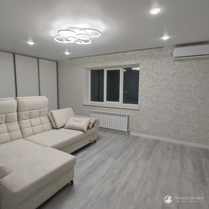 Фото Ремонт квартиры «под ключ» в светлых тонах