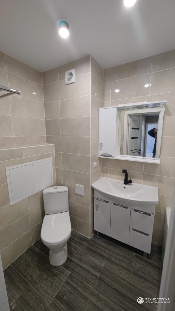 Ремонт квартиры «под ключ» в новостройке, ремонт туалета