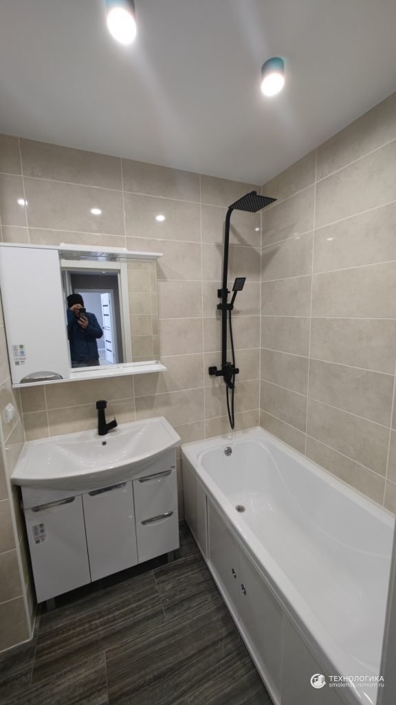 Ремонт квартиры «под ключ» в новостройке, ремонт совмещенного санузла