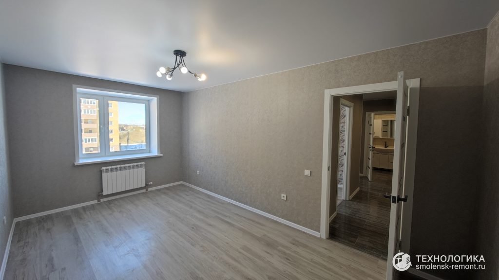 Ремонт квартиры «под ключ» в новостройке, ремонт в спальне