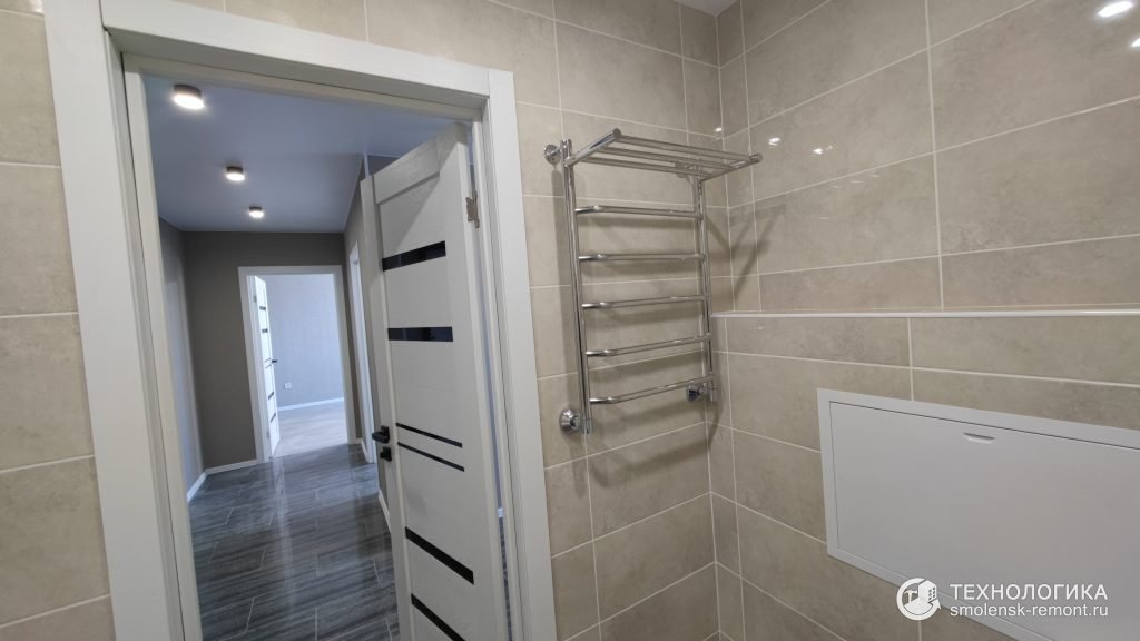 Ремонт квартиры «под ключ» в новостройке, укладка плитки