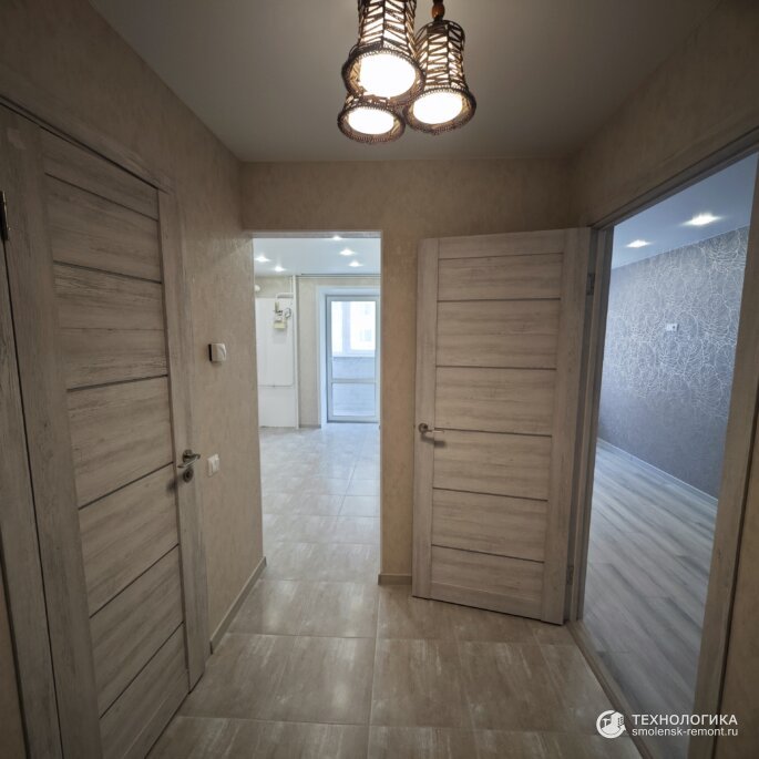 Отделка однокомнатной квартиры на Краснинском шоссе (застройщик – Гражданстрой)