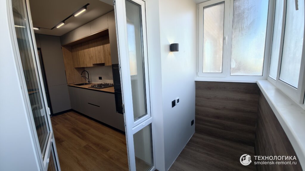 Дизайнерский ремонт трёхкомнатной квартиры под ключ в Смоленске, balcony IMG_20251224_123632