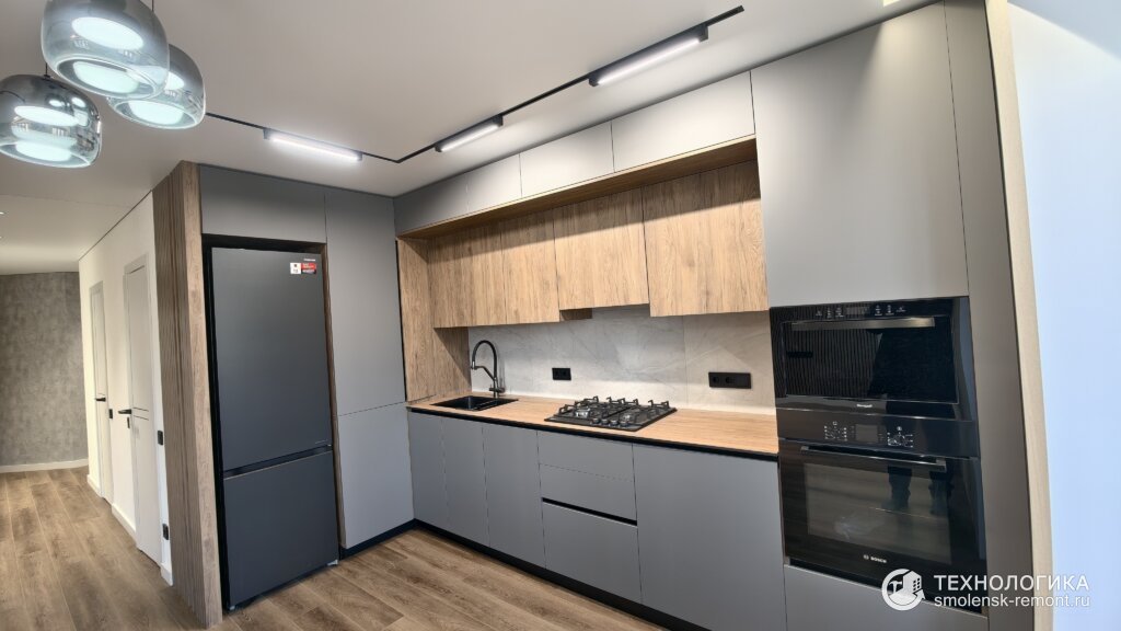 Дизайнерский ремонт трёхкомнатной квартиры под ключ в Смоленске, kitchen-hall_IMG_20251224_123607