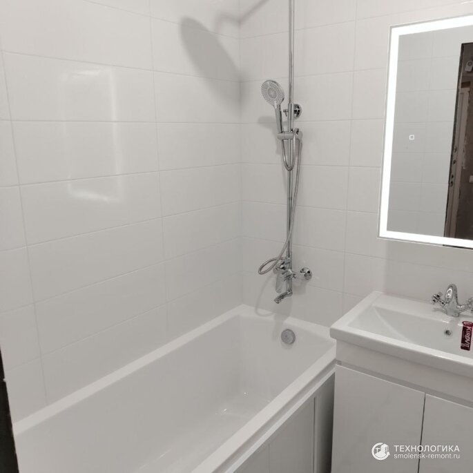 Фото 3, Ремонт ванной и туалета в новостройке